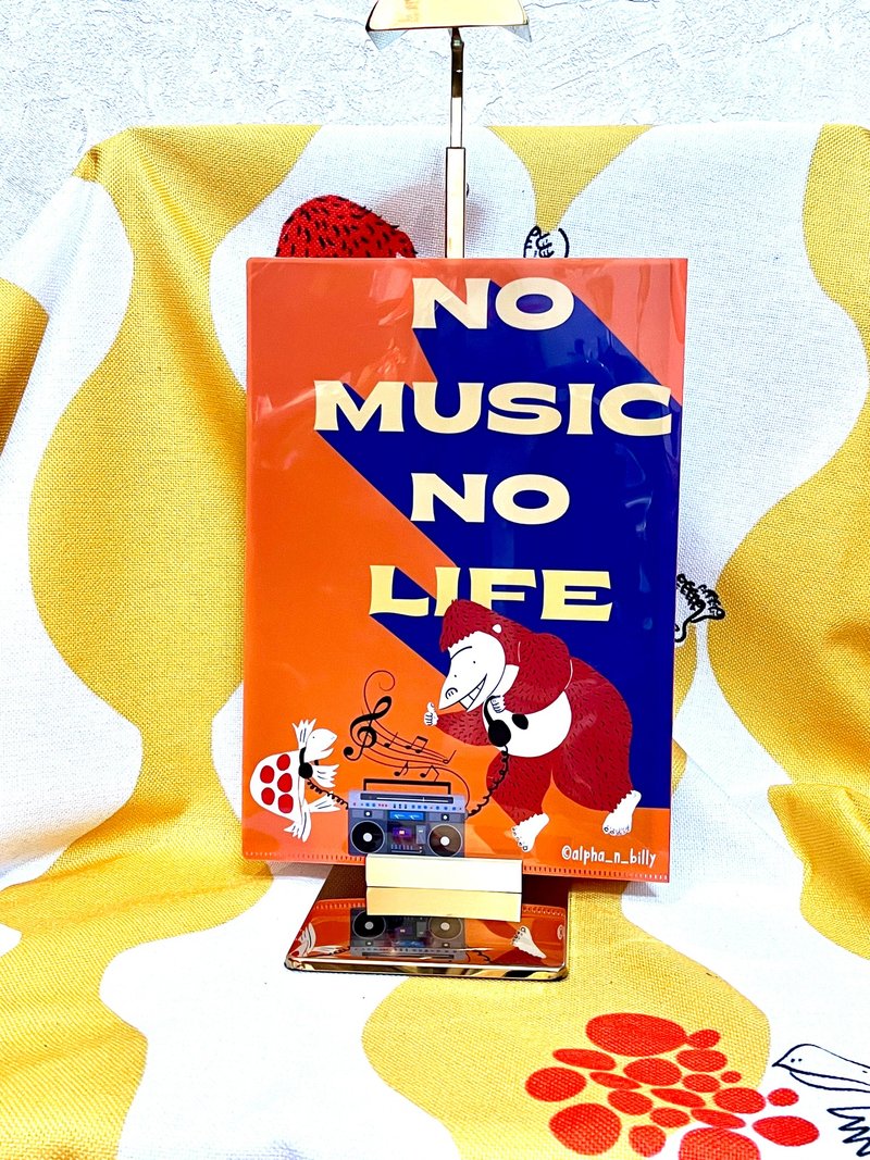 香港原创alpha and Billy双面文件夹 File A4 - 文件夹/资料夹 - 塑料 橘色