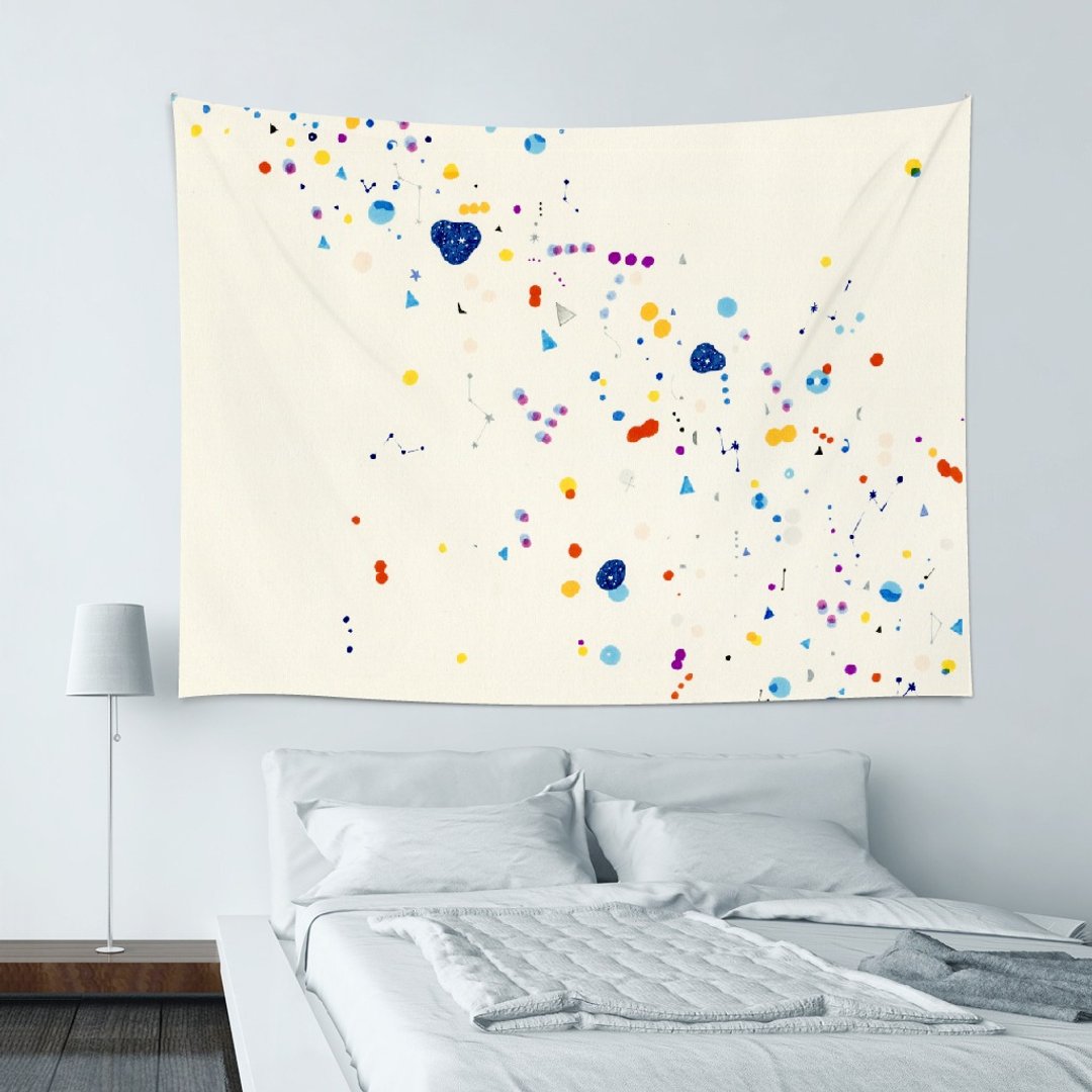 玩乐的符号-壁幔Wall Tapestry-房间布置挂布 朋友生日圣诞礼物 - 海报/装饰画/版画 - 聚酯纤维 多色
