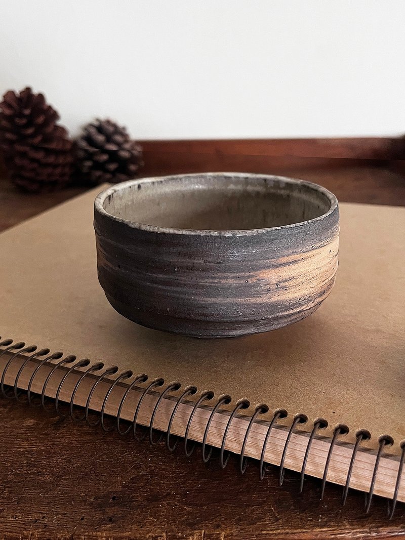 柴烧 灰釉茶碗 陶碗 | 陶茶具 - 茶具/茶杯 - 陶 白色