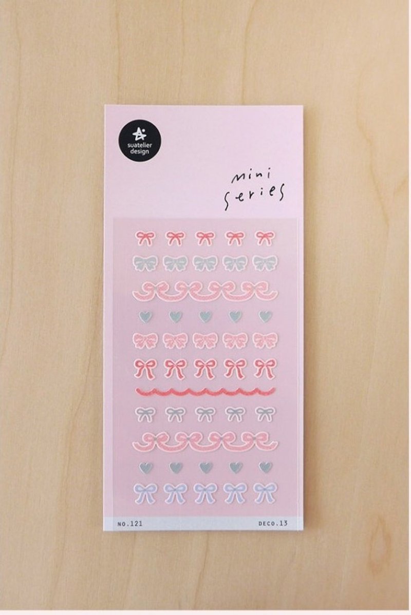 蝴蝶结 贴纸 迷你缎带装饰贴纸 - 贴纸 - 纸 