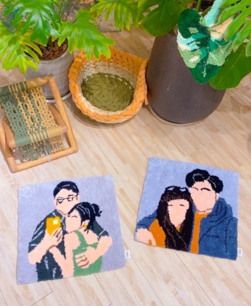 年终感恩优惠-台北手作地毯课程40*40cm -可使用文化币 - 编织/羊毛毡/布艺 - 其他材质 