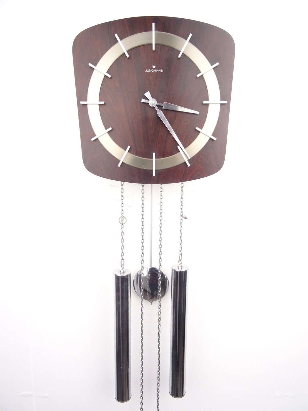 Junghans German Vintage Antique Design Mid Century 8 day Retro Wall Clock - 时钟/闹钟 - 木头 咖啡色