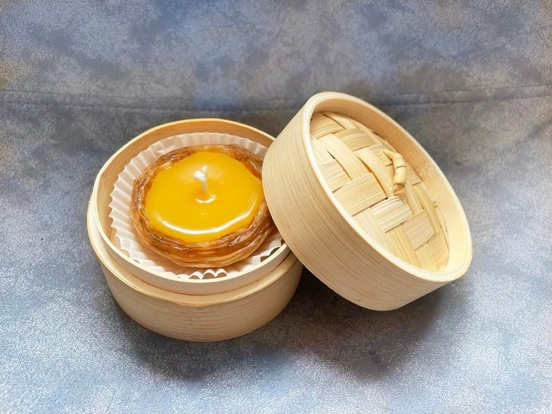 点心蜡烛系列 - 酥皮蛋挞蜡烛 礼物 手信 香港 - 蜡烛/烛台 - 蜡 