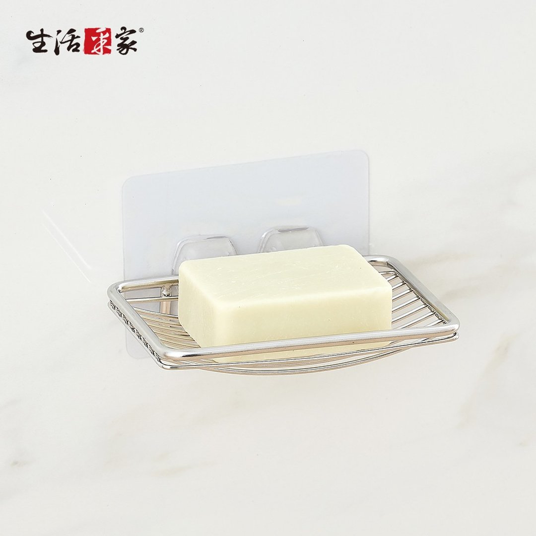 SHCJ生活采家 LuxiRack 壁挂肥皂架 台湾制304不锈钢 - 置物架/篮子 - 不锈钢 银色