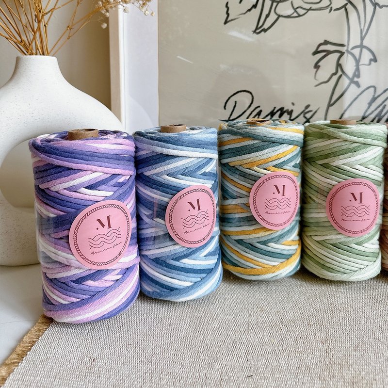 Macrame 新色紫色 渐层单股棉绳 3.5mm - 编织/刺绣/羊毛毡/裁缝 - 棉．麻 紫色