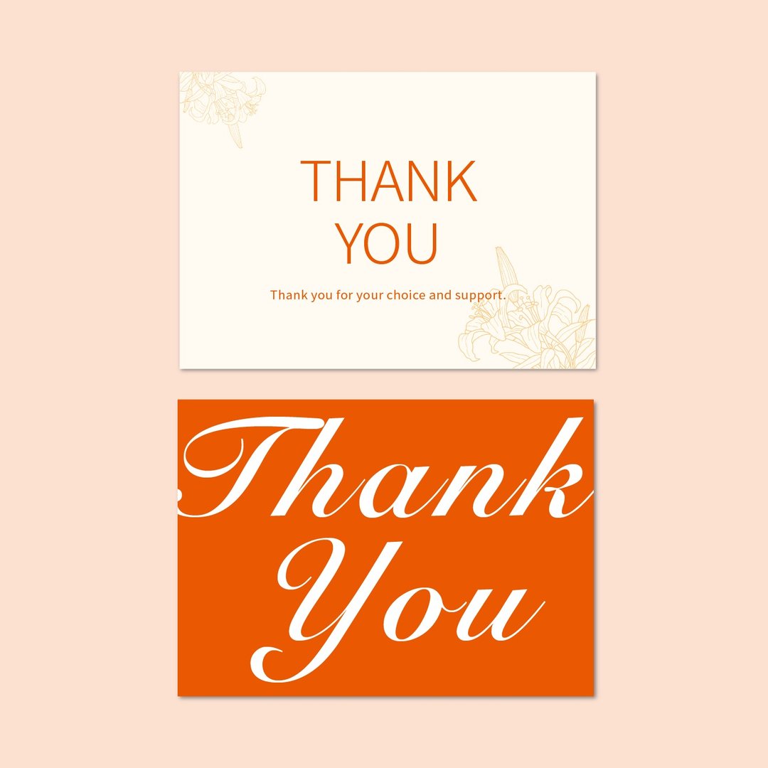 定制感谢卡・感谢函・明信片・感谢卡・thank you・业务用感谢卡 - 卡片/明信片 - 纸 