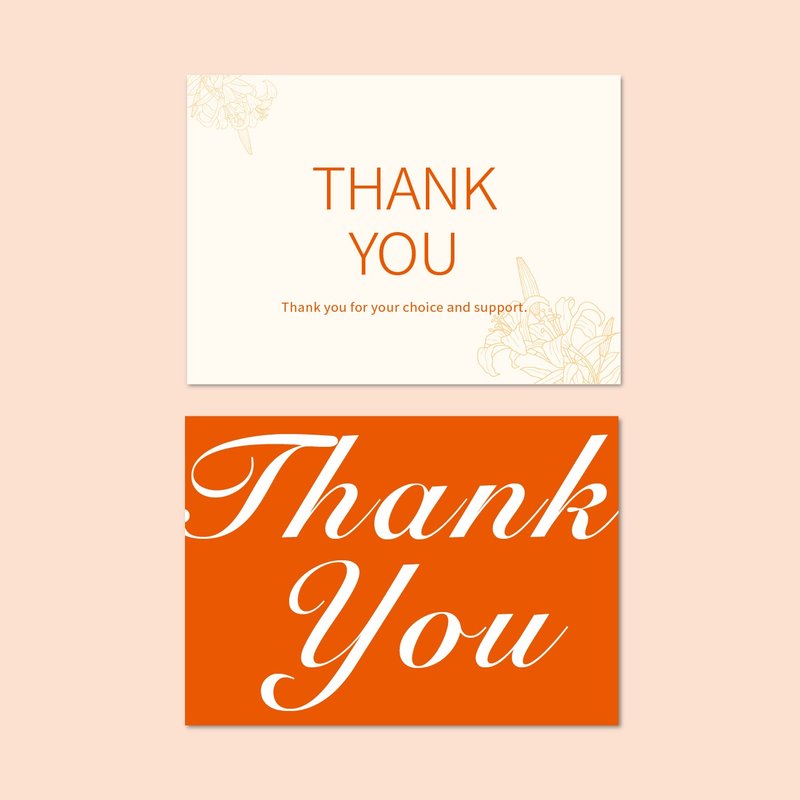 定制感谢卡・感谢函・明信片・感谢卡・thank you・业务用感谢卡 - 卡片/明信片 - 纸 
