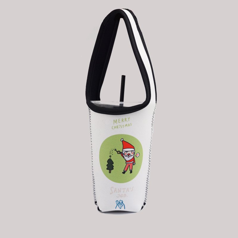 BLR 饮料提袋 保冷保温 防碰撞 Magai's 圣诞节限定 TI39 - 随行杯提袋/水壶袋 - 聚酯纤维 白色