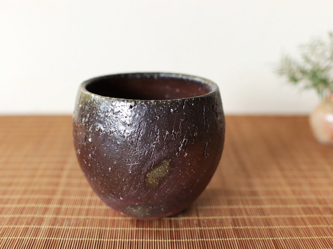 Bizen ware free cup (large) f2-016 - 其他杯子 - 陶 咖啡色