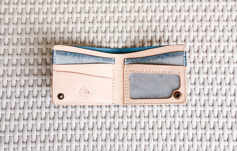 材料包 / 完成品 拼皮个性钱包, 刻字服务, 定制化礼物 - 皮夹/钱包 - 真皮 