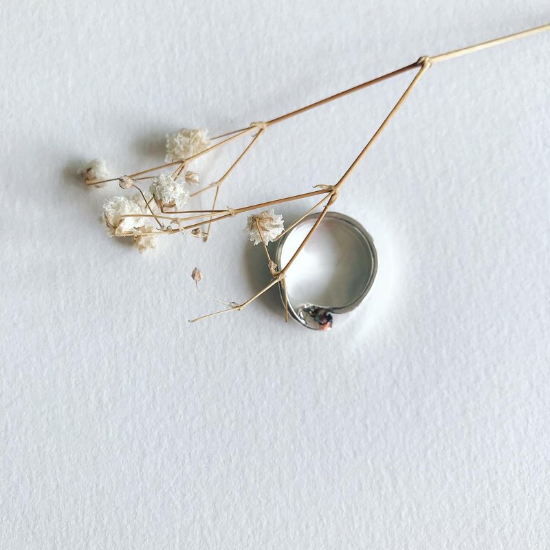 Twist 宽版戒/纯银 - 戒指 - 纯银 银色