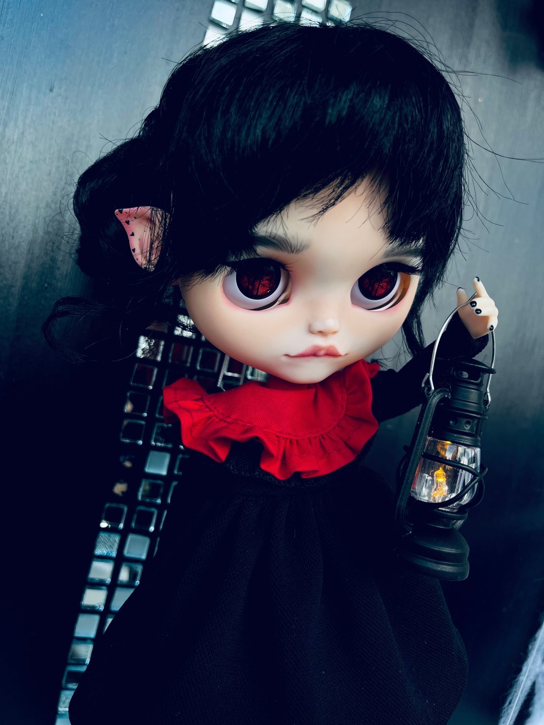 定制化 Blythe 娃娃 - 玩偶/公仔 - 塑料 黑色