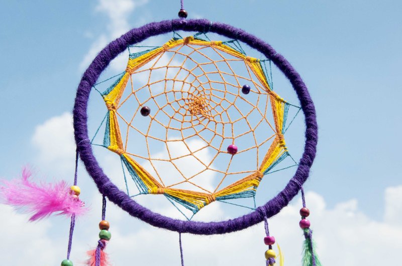 民族风 手工编织棉麻南美捕梦网吊饰dream Cather-Mandala曼陀罗 - 摆饰 - 棉．麻 多色