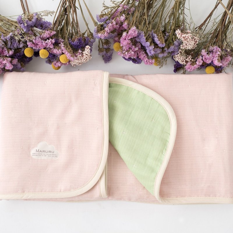 MARURU 日本制六层纱被  夏绿蒂花园 成人六层纱被 - 寝具 - 棉．麻 粉红色