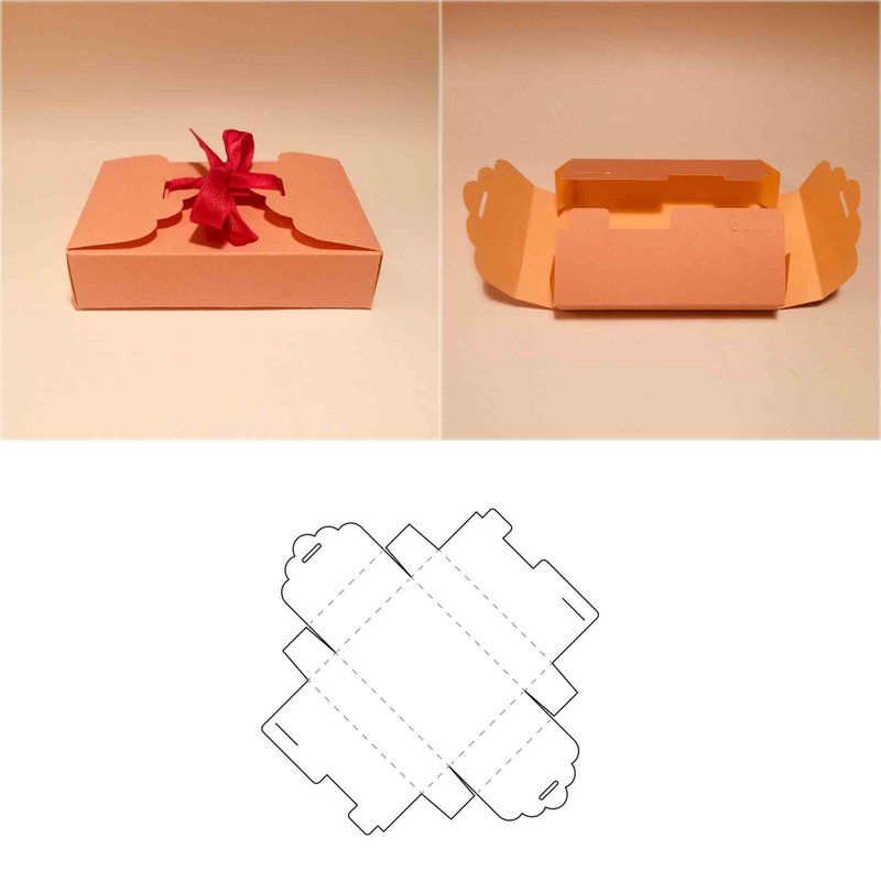 Gift box for her, pink gift box, gift box for women, woman gift box, Cricut, PDF - 图文模板设计 - 其他材质 