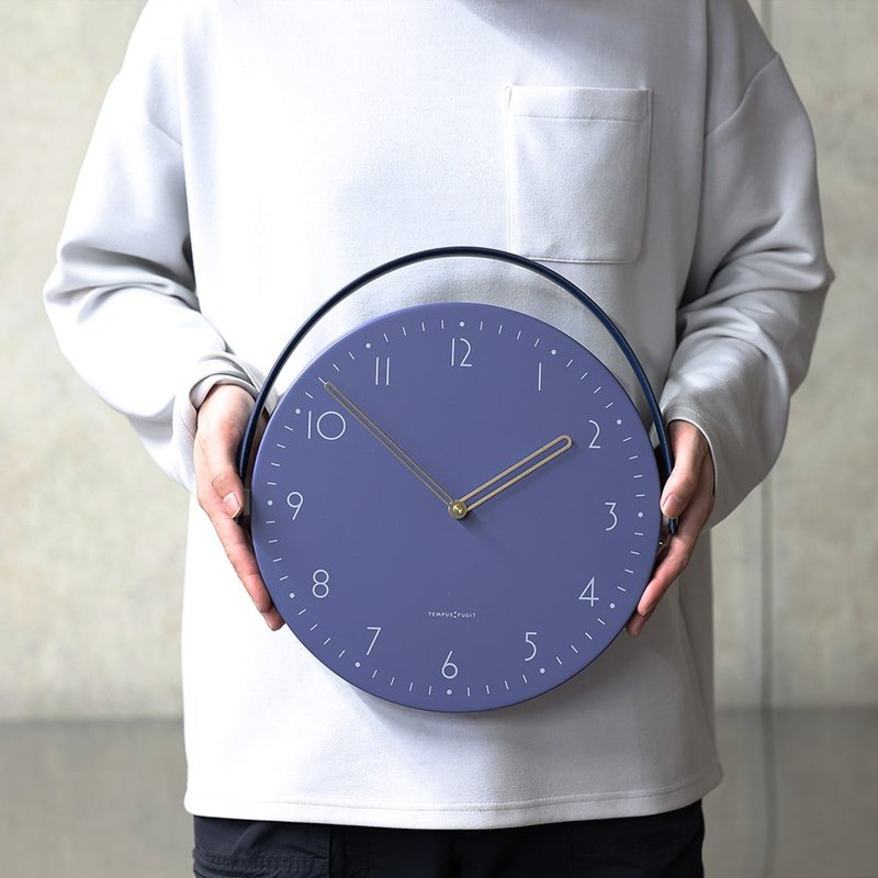 日本Magnets日系设计北欧极简可调360度静音时钟/挂钟/立钟(蓝色) - 时钟/闹钟 - 塑料 蓝色