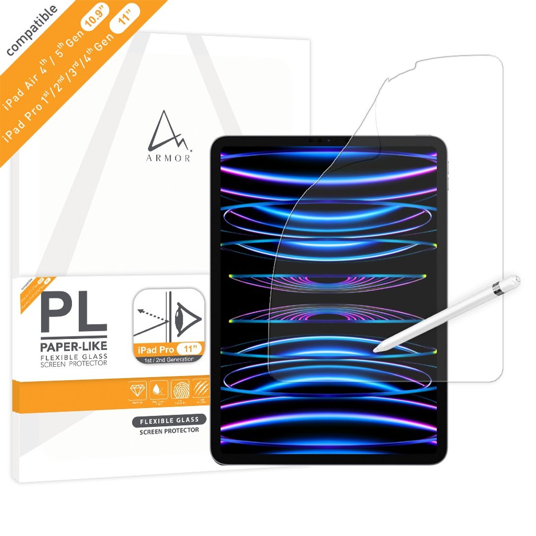 ARMOR iPad 10.9/11 软性玻璃类纸滤蓝光萤幕保护贴 - 电脑配件 - 其他材质 