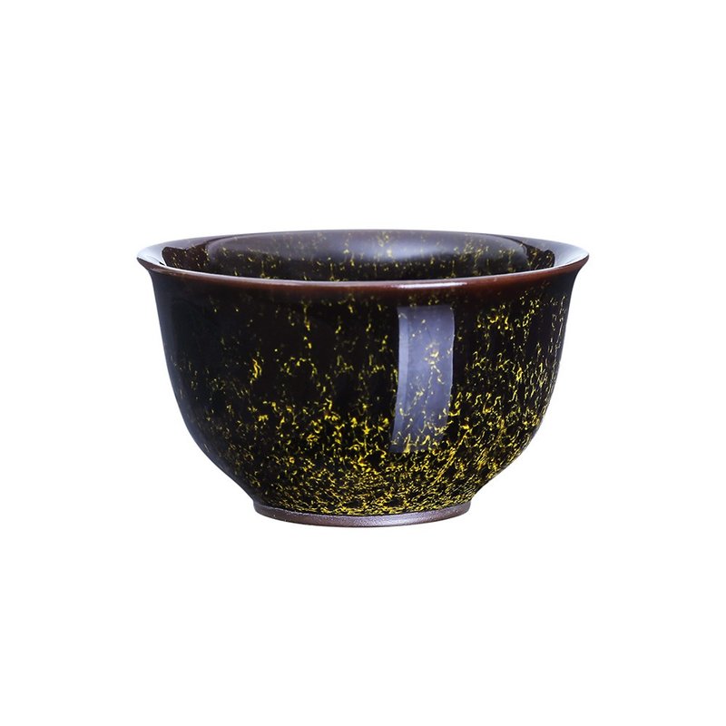 黄-繁星天目小圆杯(50ml)-2入 - 茶具/茶杯 - 陶 咖啡色