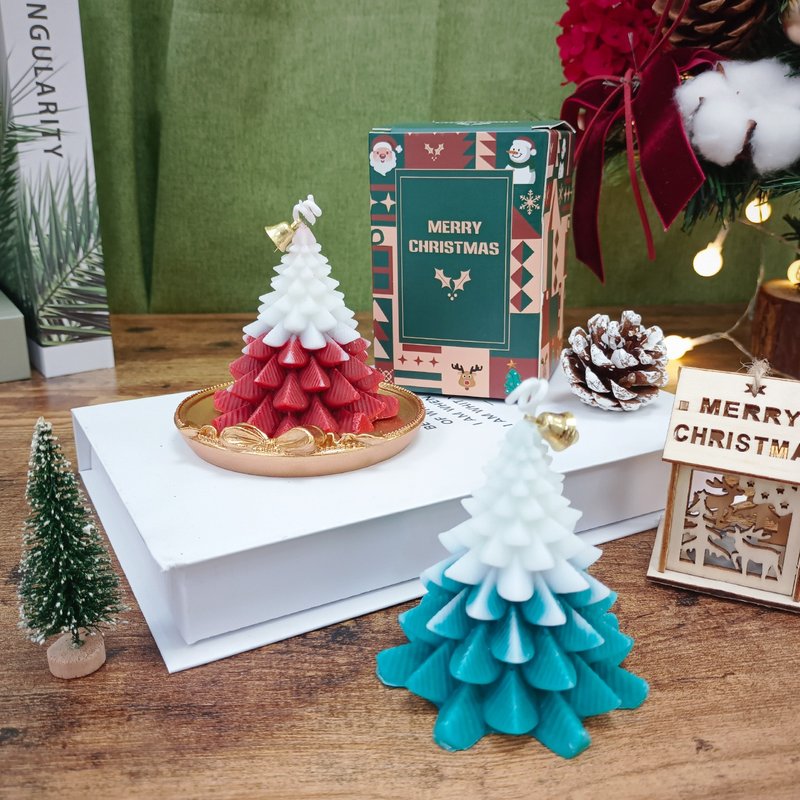 圣诞树蜡烛×烛台 /交换礼物/圣诞礼物/圣诞节/香氛蜡烛/圣诞树 - 干燥花/捧花 - 植物．花 多色