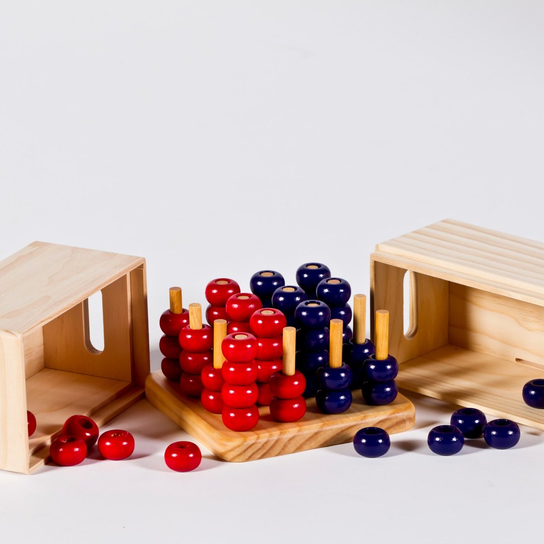 3D益智棋 - 桌游/玩具 - 木头 卡其色
