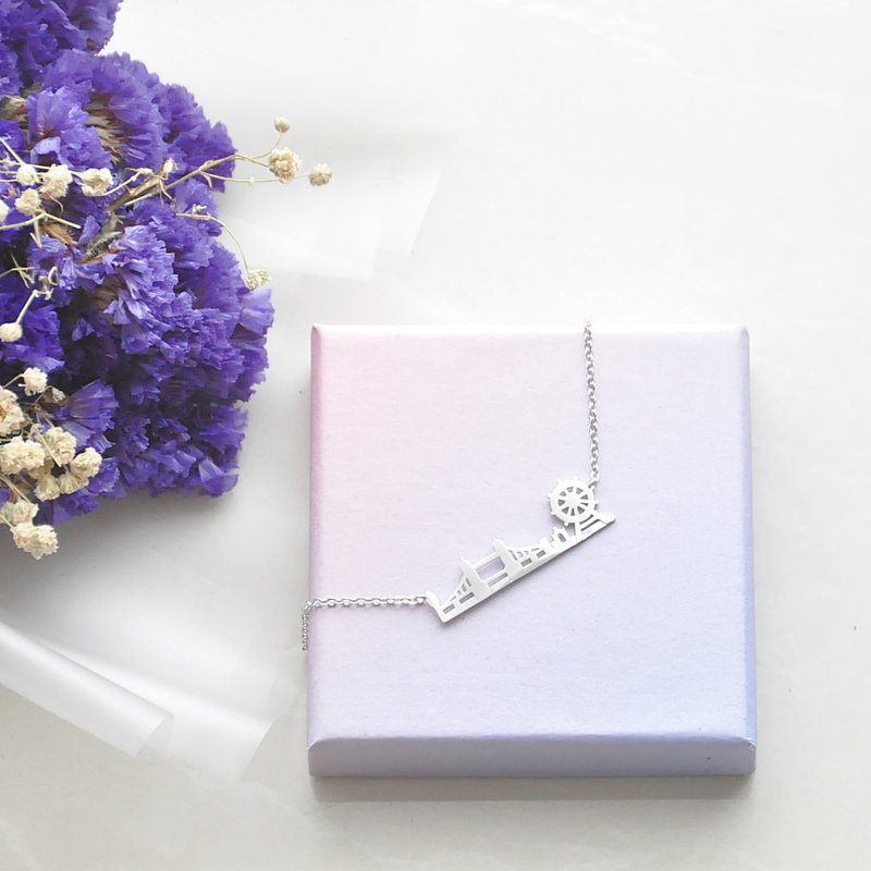 高雅伦敦。银 项链 Elegant London 。Sliver Necklace - 项链 - 其他金属 银色