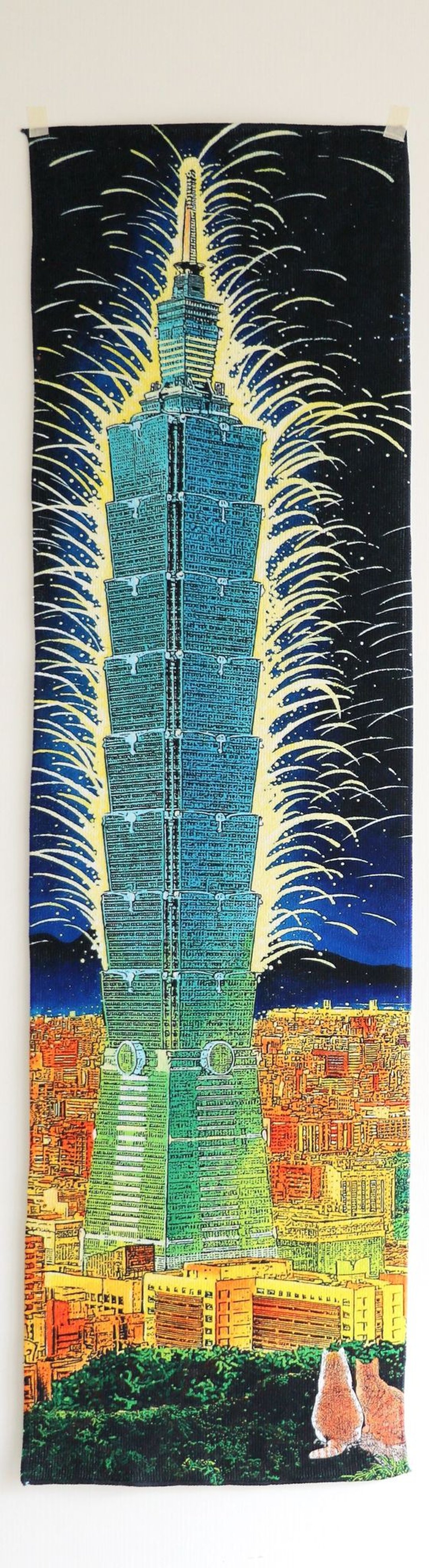长版运动毛巾/印刷挂画 101跨年夜 - 海报/装饰画/版画 - 聚酯纤维 