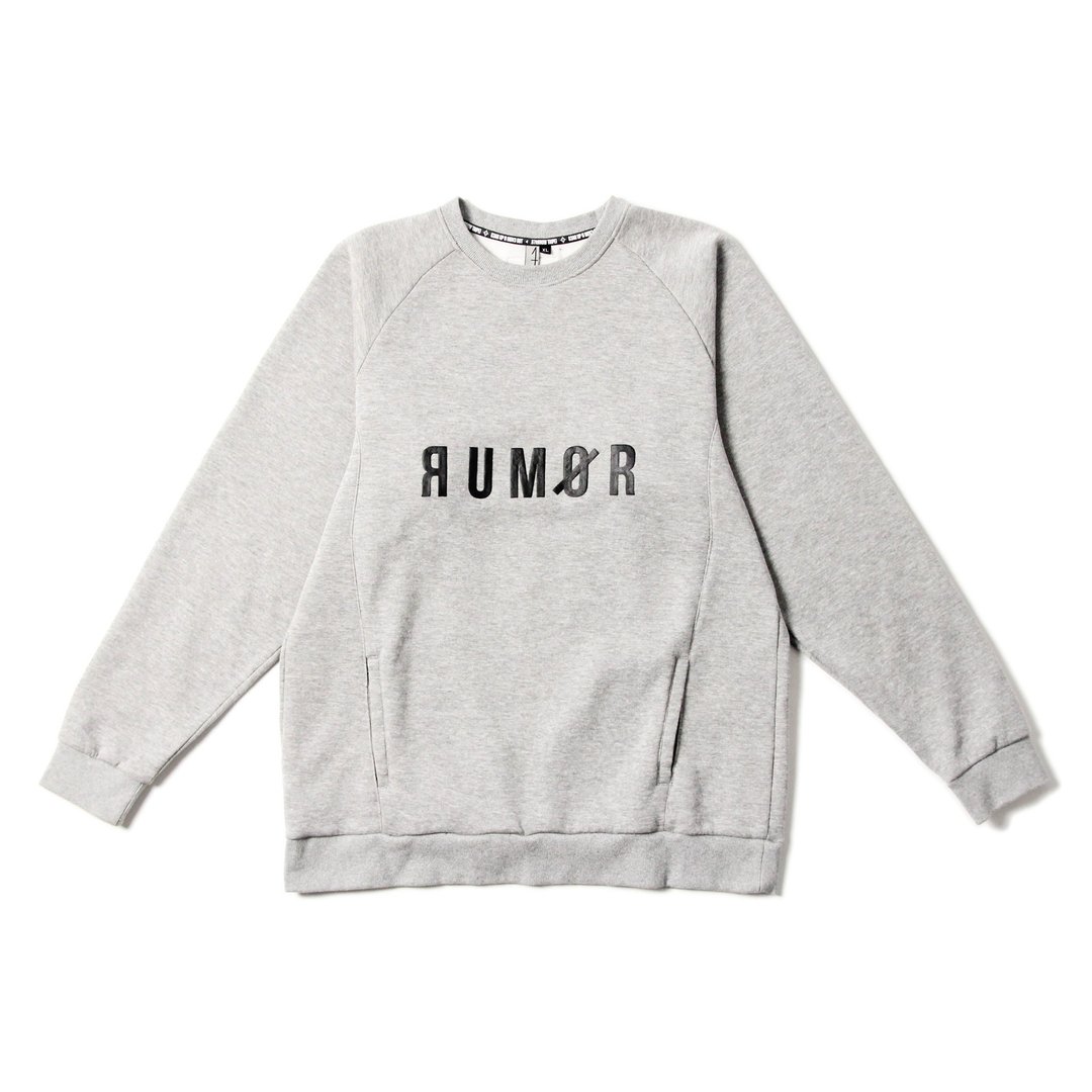 .67ARROW RM_SWEAT SHIRTS_大学T 长袖 保暖内刷毛 宽松潮流 LOGO - 男装上衣/T 恤 - 棉 灰色