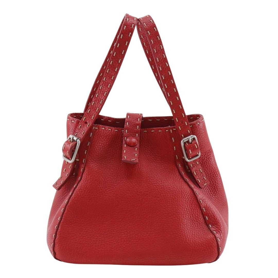 【日本直送】芬迪 FENDI Selleria 手提包 皮革 红色 贵宾【二手品】 - 手提包/手提袋 - 真皮 红色