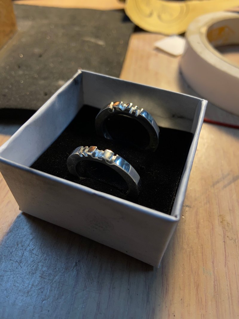 摩斯密码戒  桃园手作金工工坊体验课【 1 人成团】 - 金工/饰品 - 纯银 