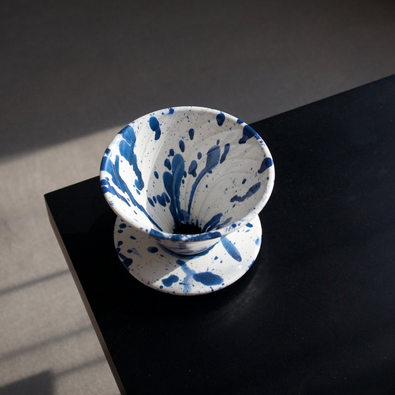 手工泼墨咖啡滤杯 | Coffee Dripper - 咖啡壶/周边 - 陶 白色