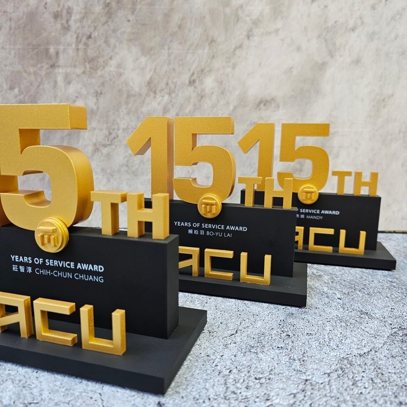 【定制化】木质奖杯 / 奖杯 / 造型奖杯 / 特色奖杯 - 其他 - 其他材质 金色