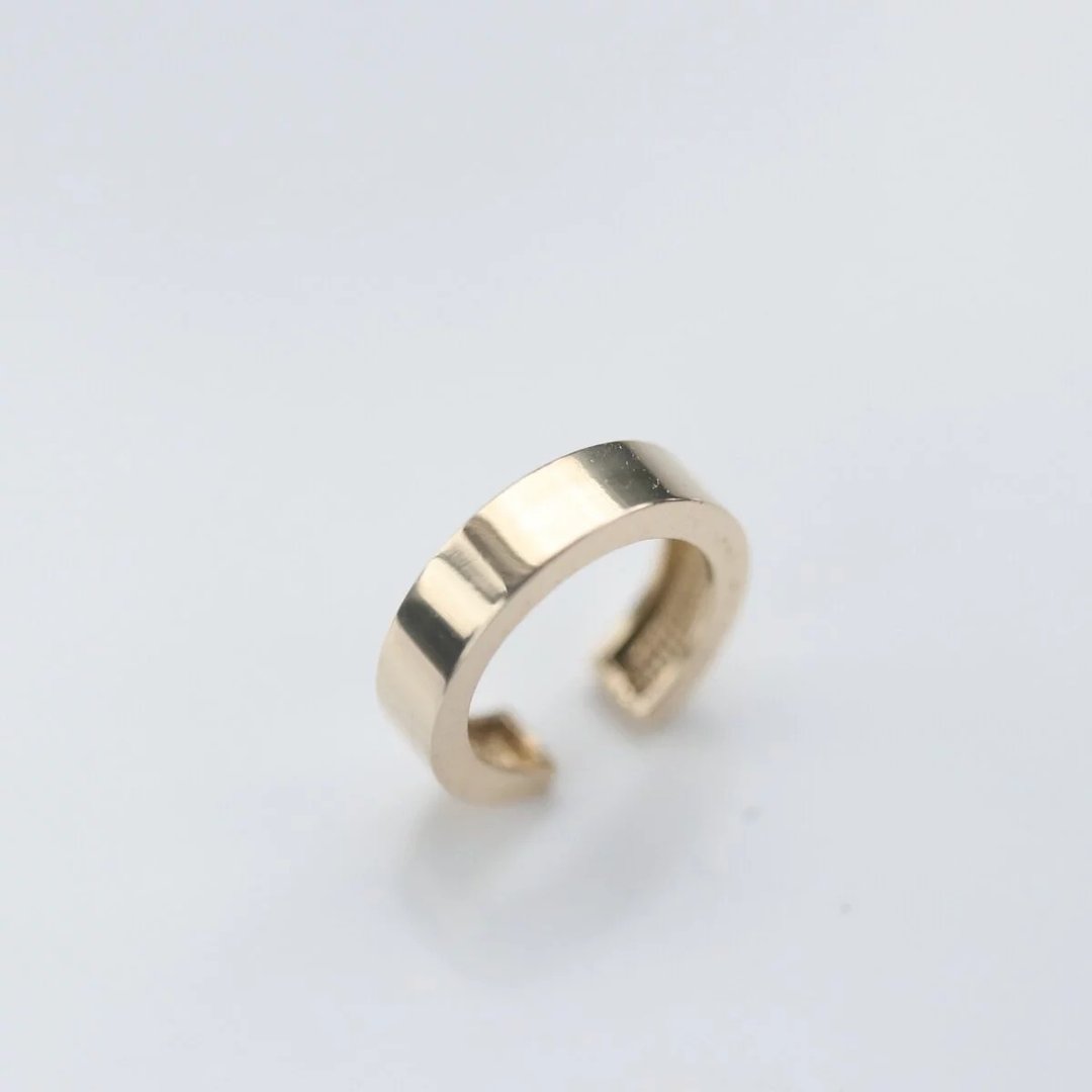 14K Luxury Gold Cuff 厚金耳夹耳环 - 耳环/耳夹 - 贵金属 金色