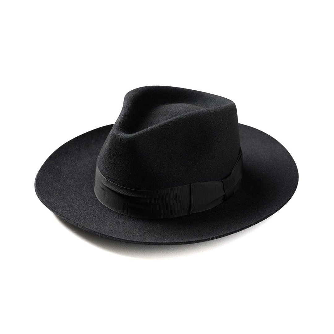 Fedora Hat - 黑色 Black - 帽子 - 羊毛 