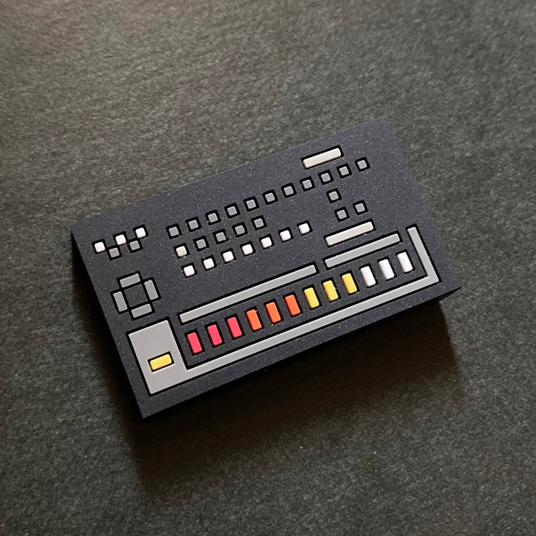 磁铁 节奏机 软质磁铁 01Analog RhythmMachine 808 - 冰箱贴/磁贴 - 其他人造纤维 黑色