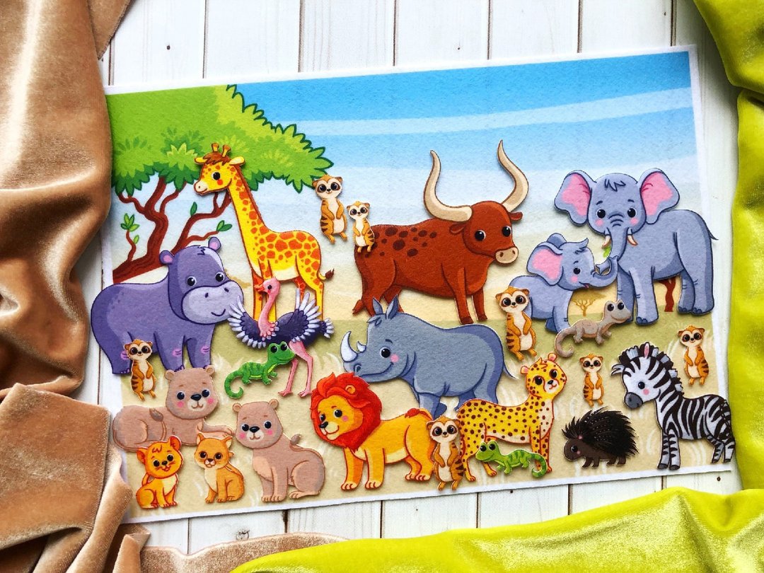 We study African animals, Home game,兒童玩具 ,益智玩具,Best first choice for kids gift - 玩具/玩偶 - 其他材质 多色
