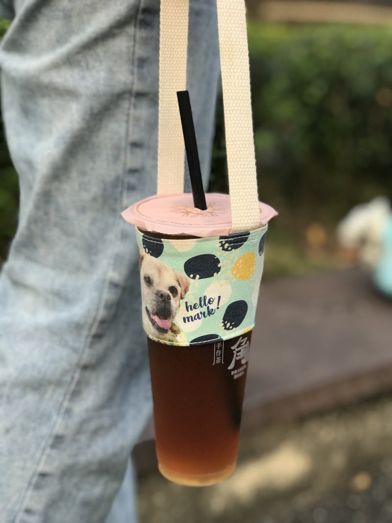 定制化 |  麂皮 环保杯套/饮料杯套/杯袋/提袋/饮料袋 - 随行杯提袋/水壶袋 - 聚酯纤维 多色