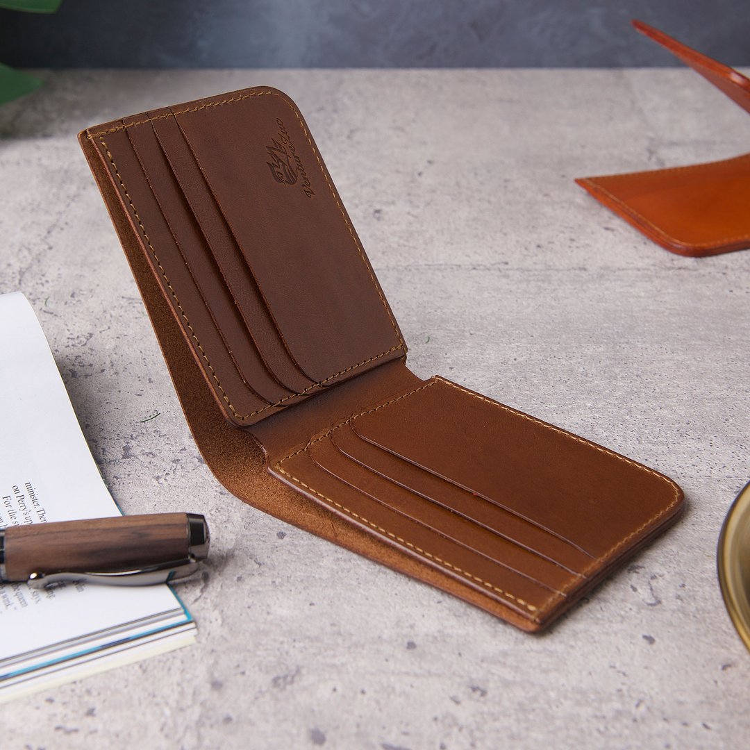 经典东西短夹 EW Wallet / 棕 Brown - 皮夹/钱包 - 真皮 