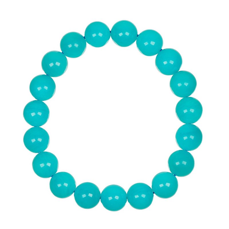 【正佳珠宝】天河石 老矿玉化天河石 10.3-10.8mm 天河石手珠 - 手链/手环 - 半宝石 多色