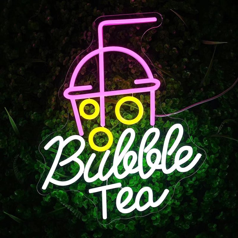 Bubble Tea 霓虹灯 奶茶店装饰灯 Neon Logo Sign 定制 - 灯具/灯饰 - 压克力 透明