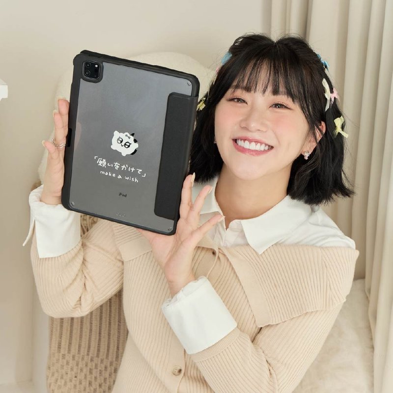 焦凡凡Make a Wish强悍磁吸iPad三折/Y折保护壳 - 平板/电脑保护壳 - 塑料 多色