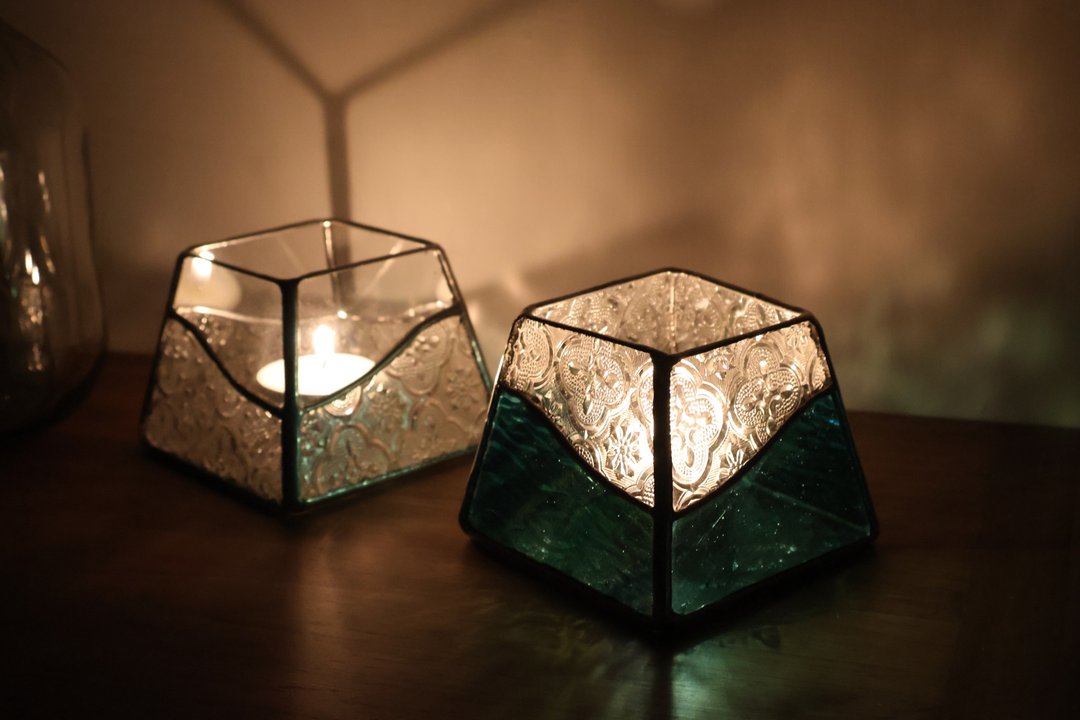 【小山烛台】镶嵌玻璃 DIY • 烛台手作课程 - 陶艺 - 玻璃 
