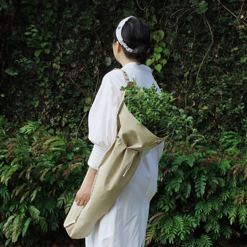 FlowerCARRIER 花材背袋 花袋 花艺必备 侧背 斜背 单肩 购物袋 - 其他 - 棉．麻 多色