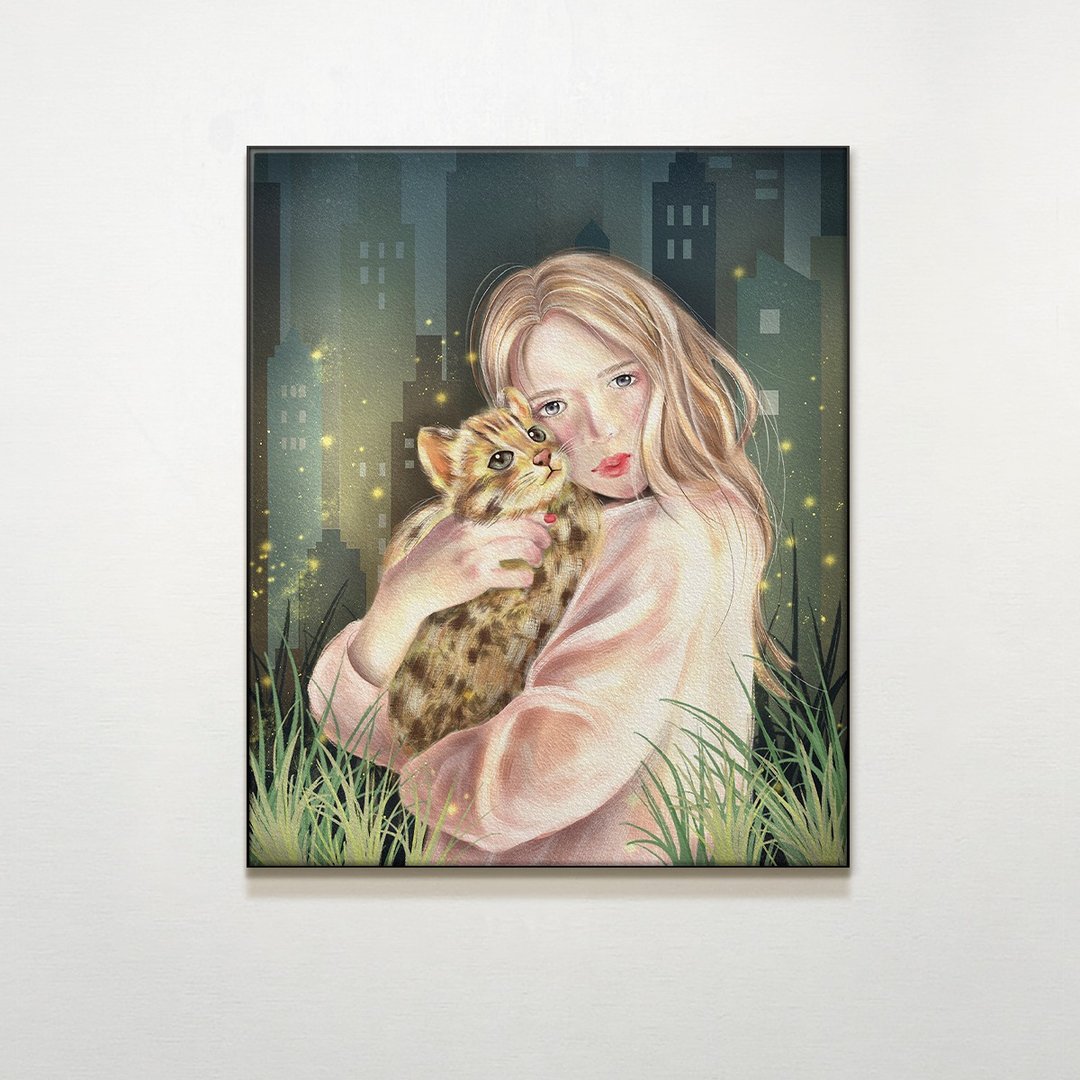 守护 / 师屏.插画.挂画.公平交易.家居布置.空间装潢 - 海报/装饰画/版画 - 防水材质 