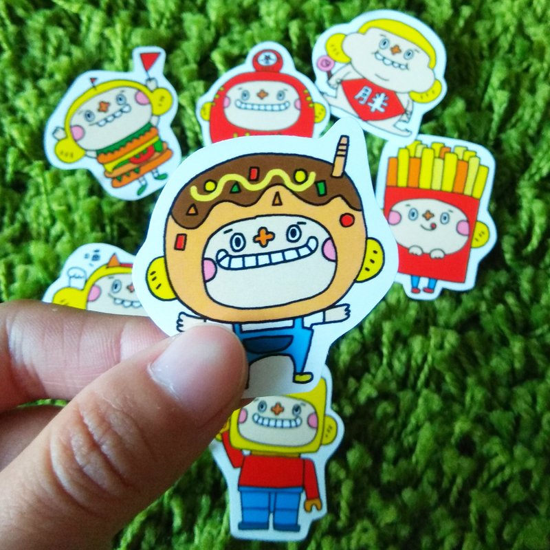 花大鼻万圣节变装party贴纸包 - 贴纸 - 纸 多色