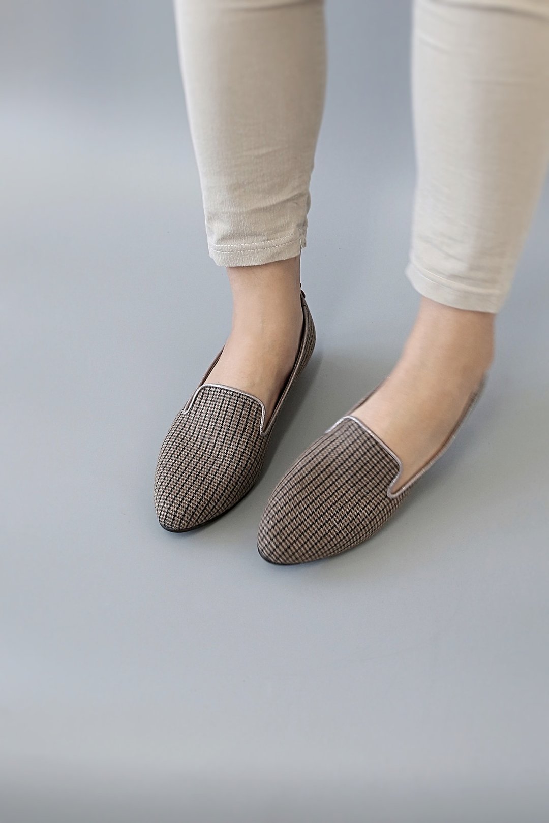 Grid Loafers(低跟) 英伦系 | WL - 女款牛津鞋/乐福鞋 - 棉 多色