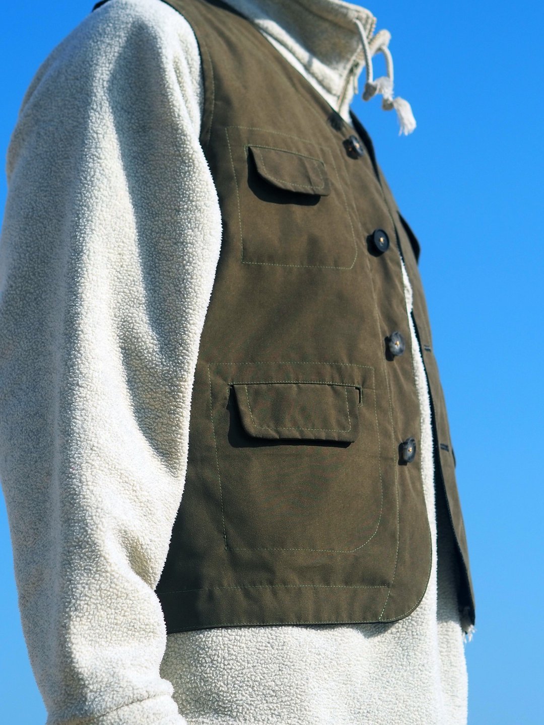 7-Pocket Travel Waistcoat 中性双面背心 | 香港手造 - 男装背心 - 其他材质 