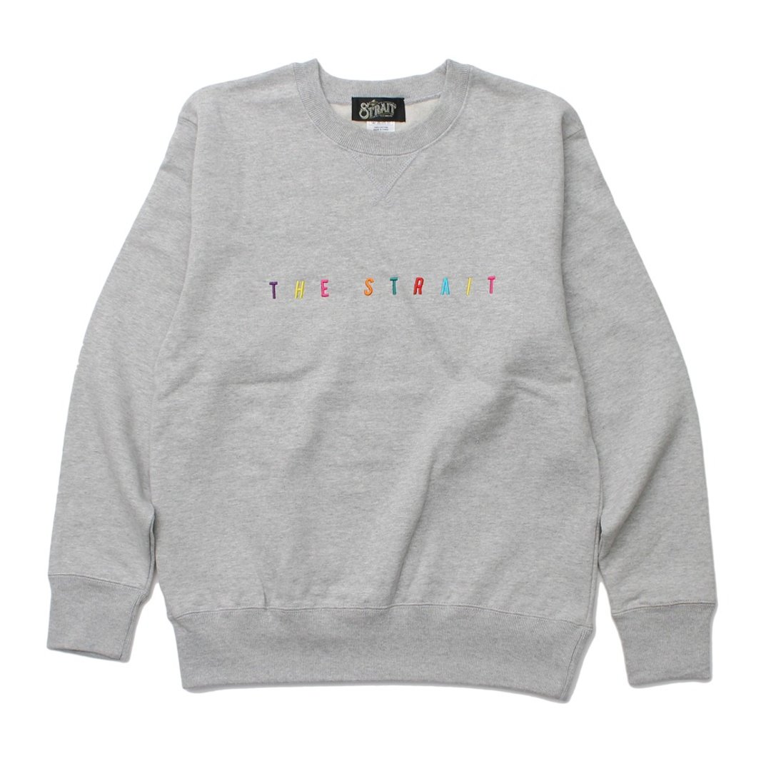 MULTI COLOR LOGO CREW SWEAT # T. GREY - 男装上衣/T 恤 - 棉．麻 灰色