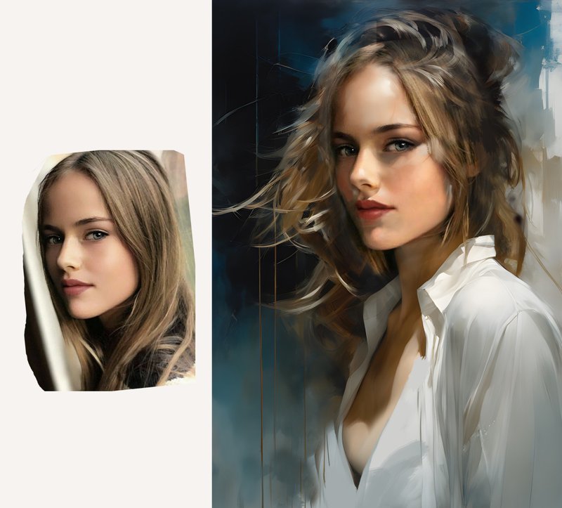 委托肖像、订制肖像、布面肖像、纸上肖像 - 订制画像 - 其他材质 粉红色