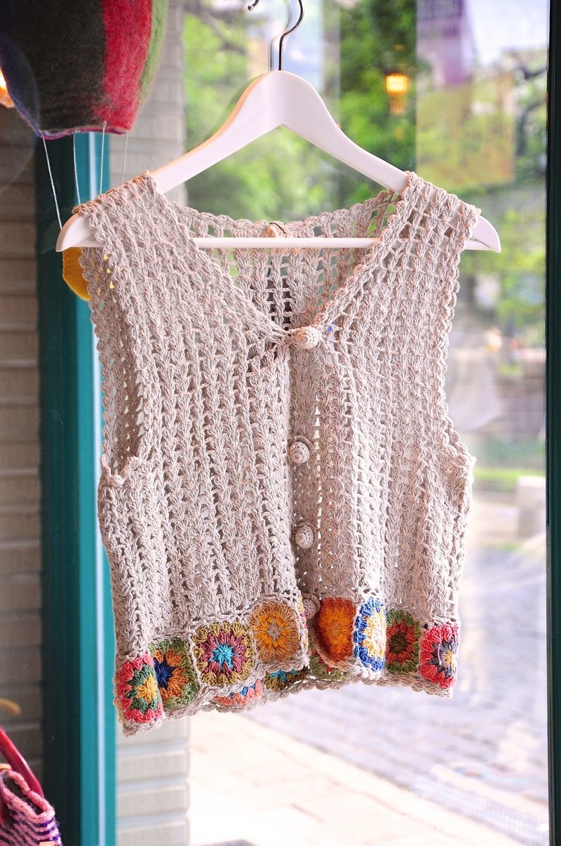 Purin select zakka尼泊尔编织流苏小背心(BJ1603054) / - 女装背心 - 纸 多色