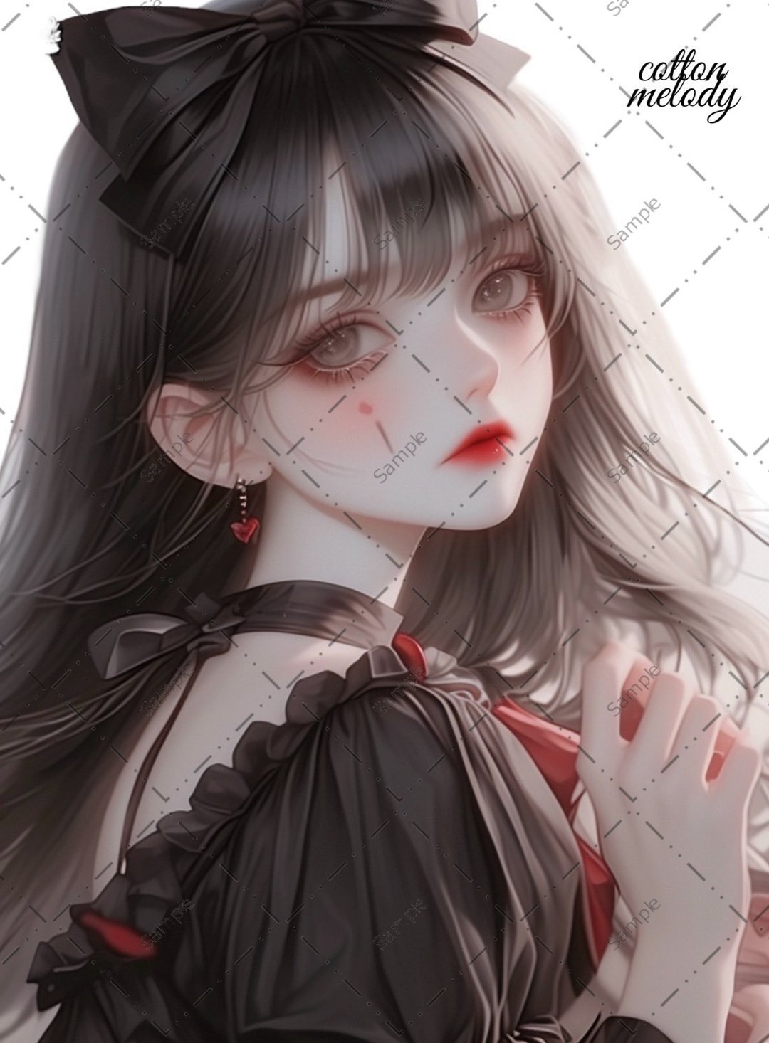 原创贴纸 no.590 人物贴纸 原创贴纸 人物贴纸 女孩贴纸 原创人物贴纸 - 贴纸 - 纸 